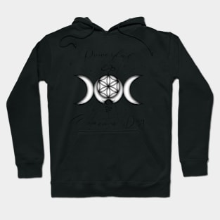 Symbols of Feminine Power (Infinite Love, Moons, Light, Life) Hoodie